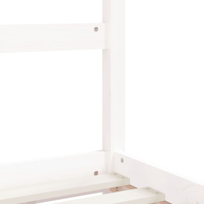 vidaXL Barnesengeramme hvit 90×190 cm heltre furu