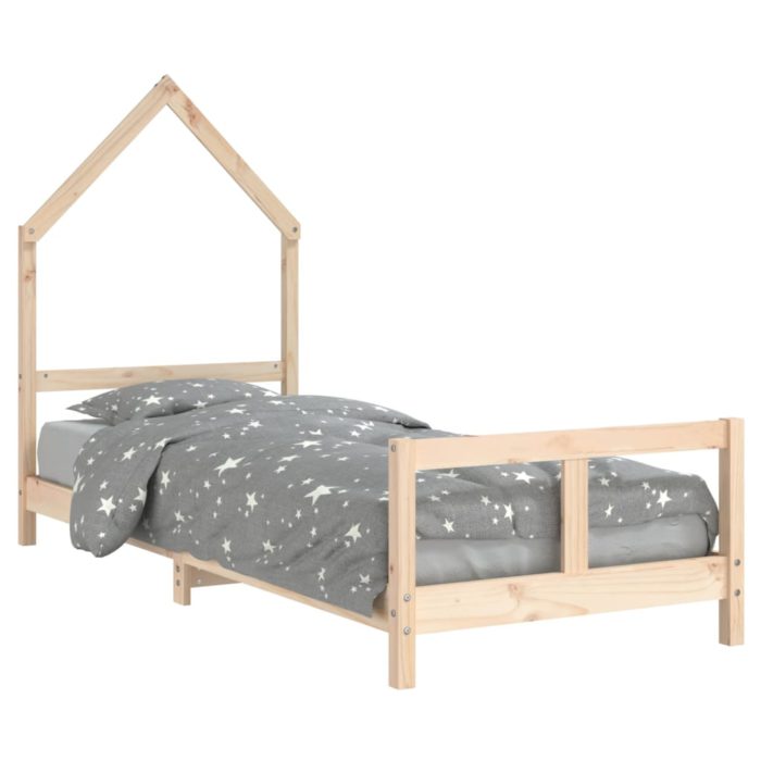 vidaXL Barnesengeramme 80×200 cm heltre furu
