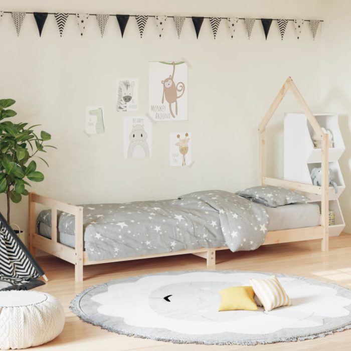 vidaXL Barnesengeramme 80×200 cm heltre furu