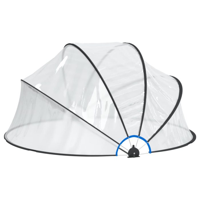vidaXL Bassengkuppel rund 315×158 cm PVC
