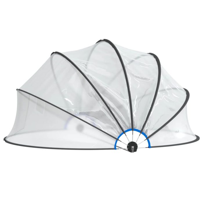 vidaXL Bassengkuppel rund 467×234 cm PVC