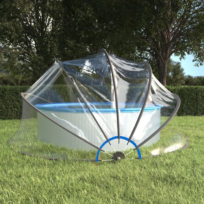 vidaXL Bassengkuppel rund 467×234 cm PVC