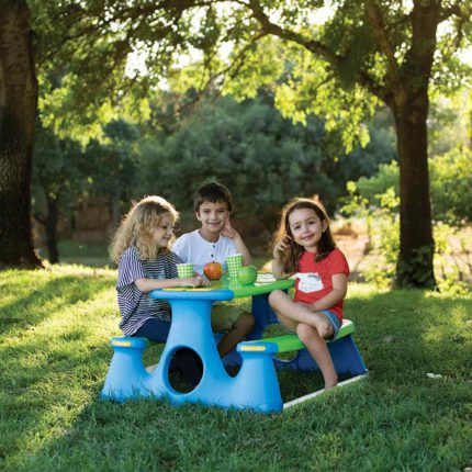 vidaXL Piknikbenk for barn 89,5×84,5×48 cm polypropylen