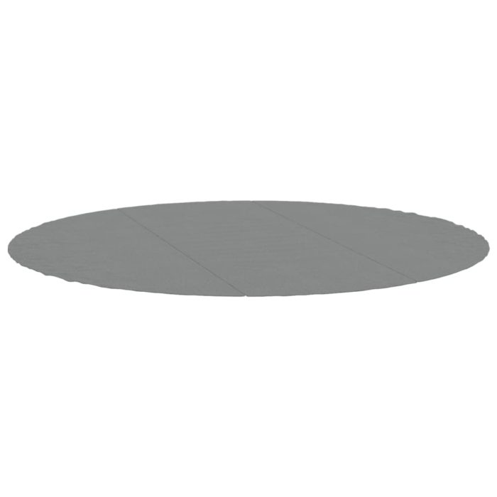 vidaXL Bassengduk lysegrå Ø396 cm polyester geotekstil