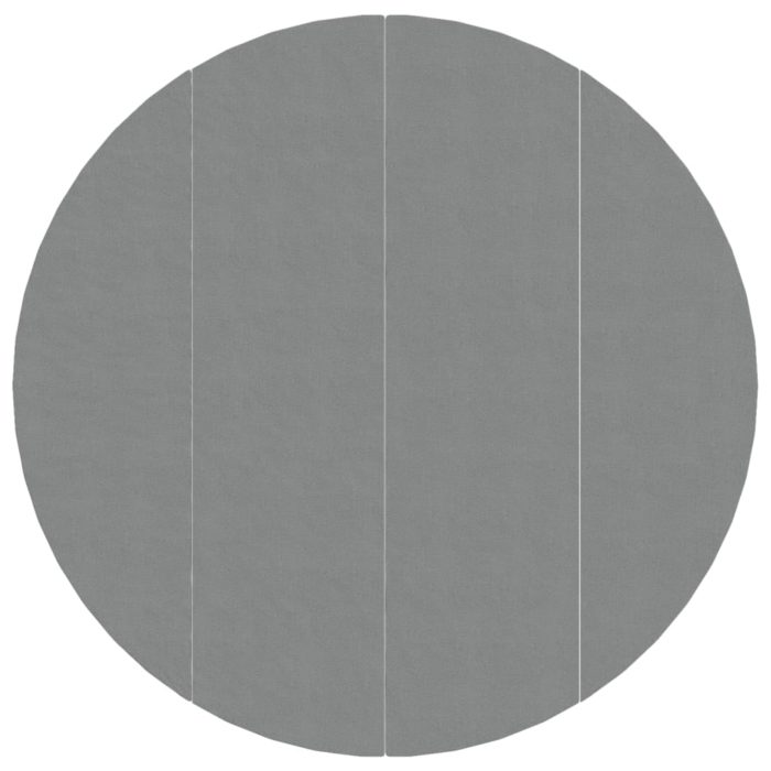 vidaXL Bassengduk lysegrå Ø500 cm polyester geotekstil