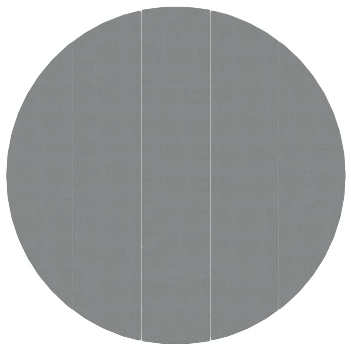 vidaXL Bassengduk lysegrå Ø550 cm polyester geotekstil