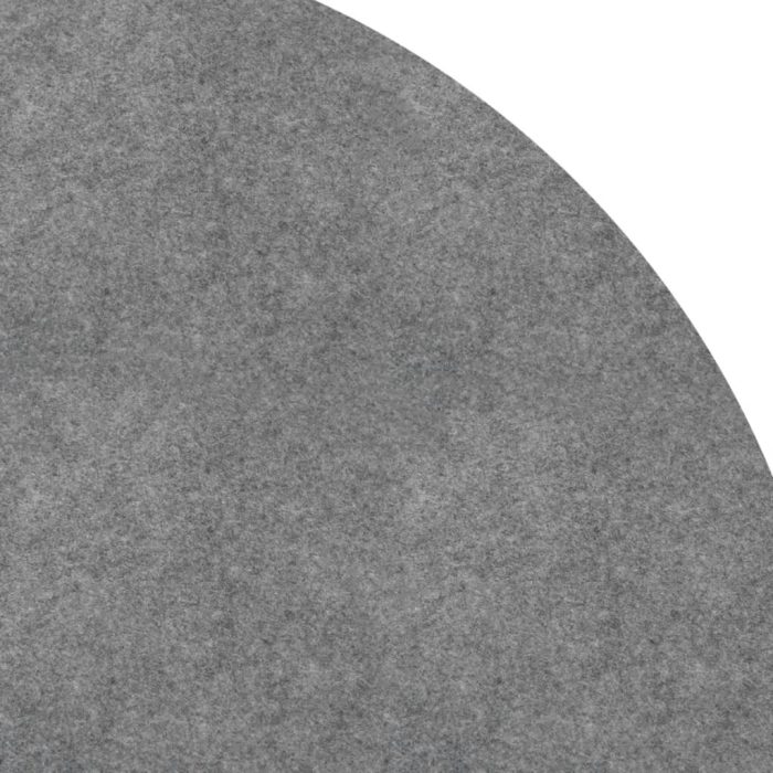 vidaXL Bassengduk lysegrå Ø550 cm polyester geotekstil
