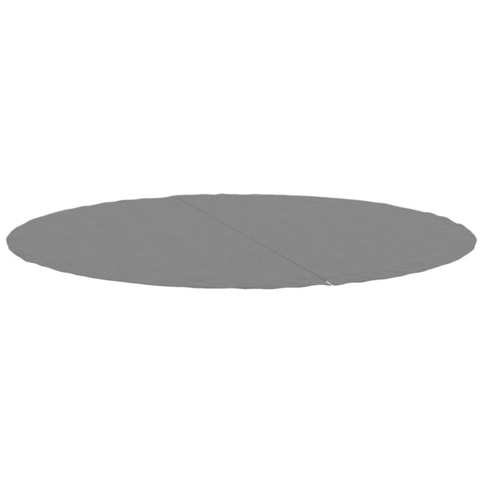 vidaXL Bassengduk lysegrå Ø244 cm polyester geotekstil