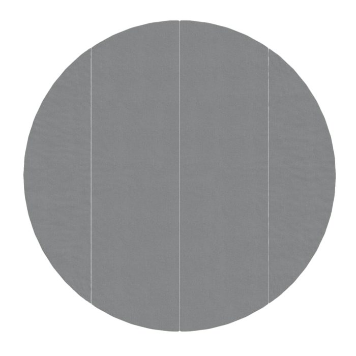 vidaXL Bassengduk lysegrå Ø458 cm polyester geotekstil