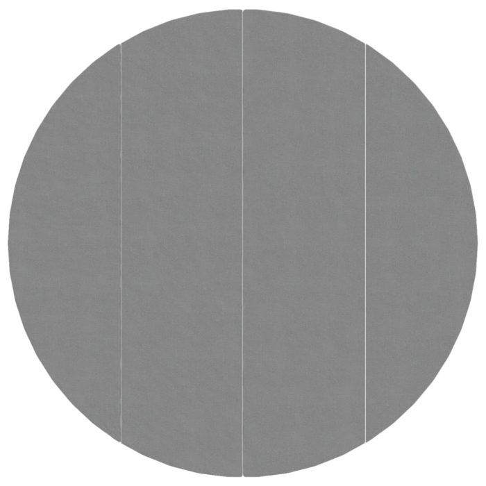 vidaXL Bassengduk lysegrå Ø500 cm polyester geotekstil