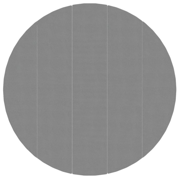 vidaXL Bassengduk lysegrå Ø550 cm polyester geotekstil