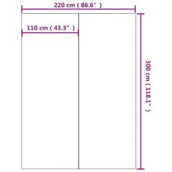 vidaXL Bassengduk lysegrå 300×220 cm polyester geotekstil