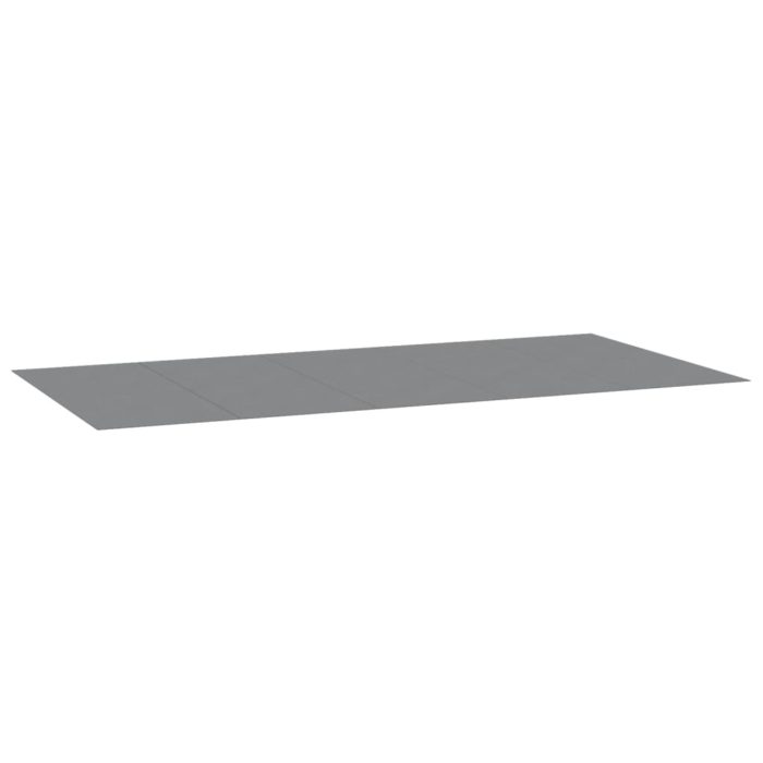 vidaXL Bassengduk lysegrå 550×280 cm polyester geotekstil