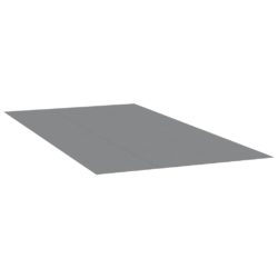 vidaXL Bassengduk lysegrå 640×321 cm polyester geotekstil