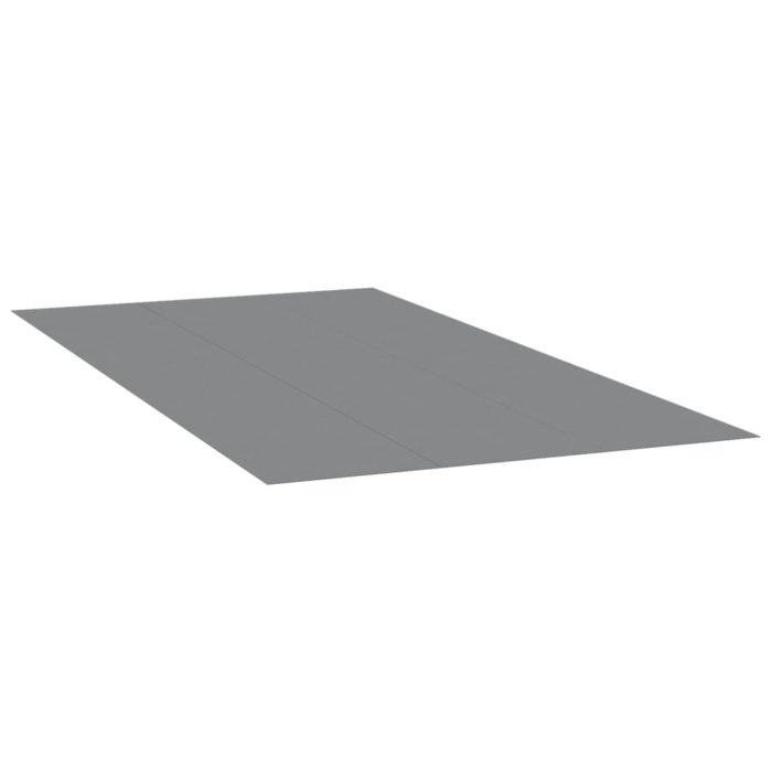 vidaXL Bassengduk lysegrå 640×321 cm polyester geotekstil