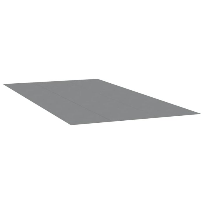 vidaXL Bassengduk lysegrå 750×370 cm polyester geotekstil