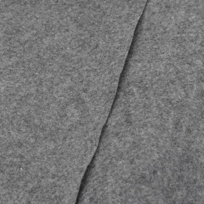 vidaXL Bassengduk lysegrå 820×420 cm polyester geotekstil