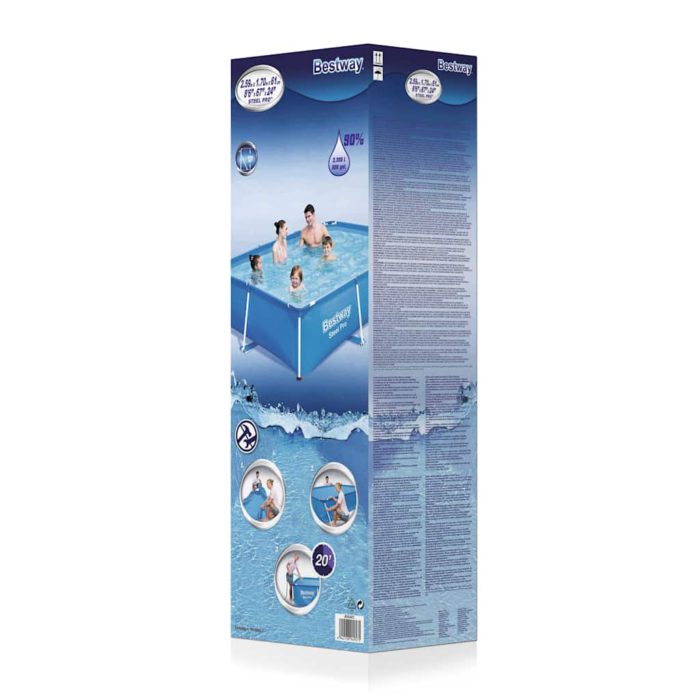 Bestway Steel Pro Svømmebasseng med stålramme 259x170x61 cm 56403