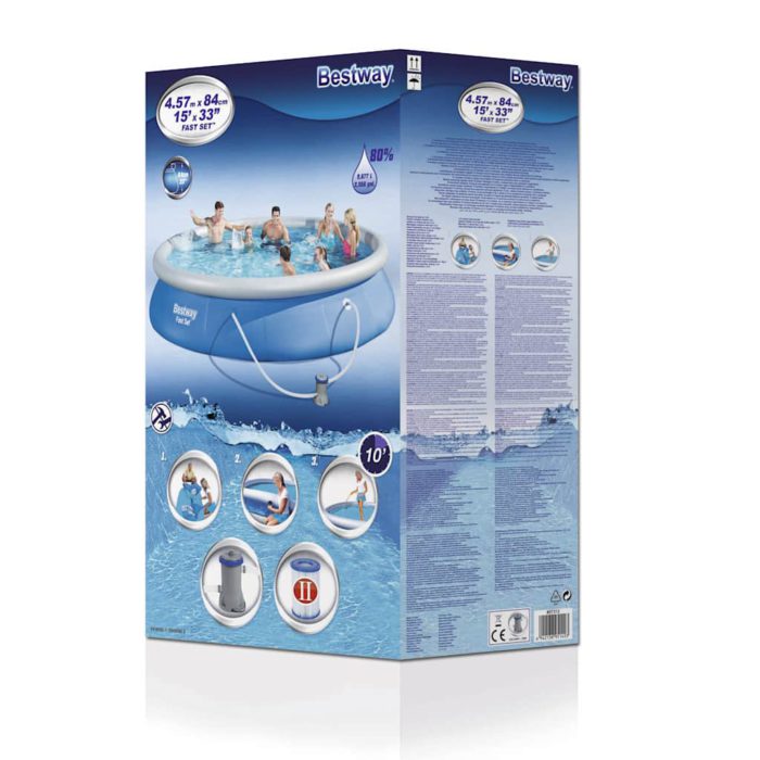 Bestway Bassengsett Fast Set 457×84 cm 57313