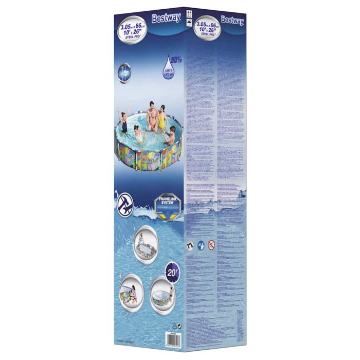 Bestway Svømmebasseng Steel Pro ramme 305×66 cm