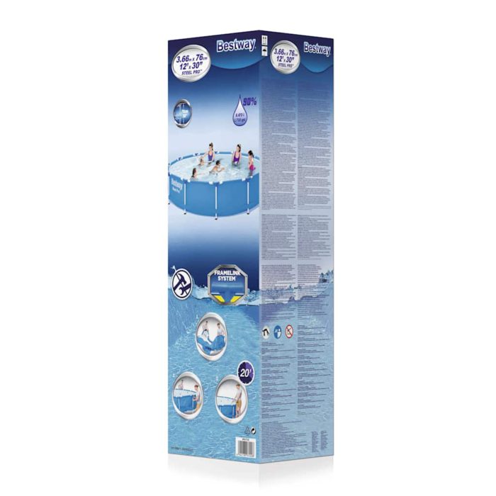 Bestway Svømmebasseng Steel Pro ramme 366×76 cm