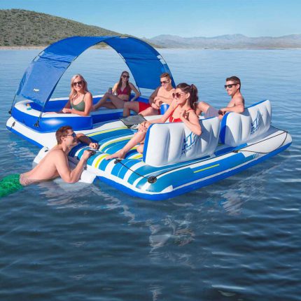 Bestway Oppblåsbar øy Tropical Breeze 389×274 cm 43105
