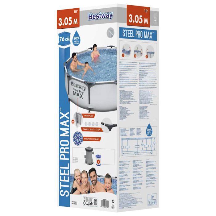 Bestway Steel Pro MAX Svømmebasseng 305×76 cm