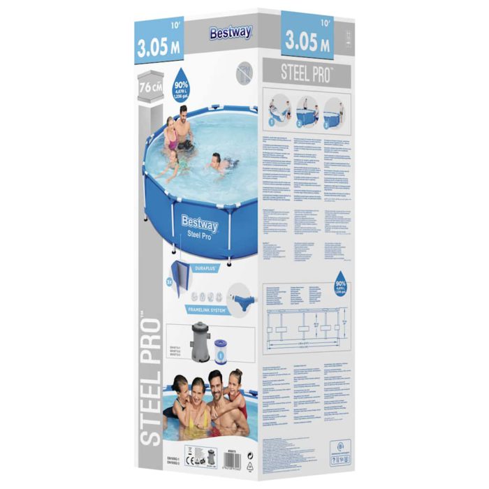 Bestway Steel Pro Svømmebasseng 305×76 cm