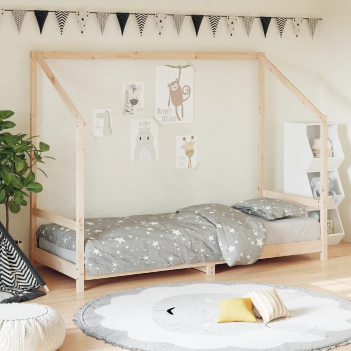 vidaXL Barnesengeramme 80×200 cm heltre furu