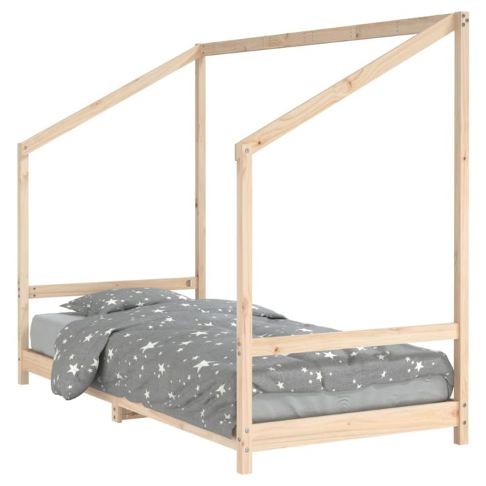 vidaXL Barnesengeramme 90×200 cm heltre furu
