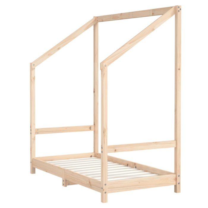 vidaXL Barnesengeramme 70×140 cm heltre furu