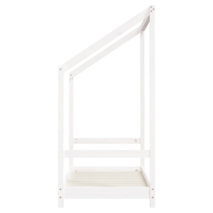 vidaXL Barnesengeramme hvit 70×140 cm heltre furu