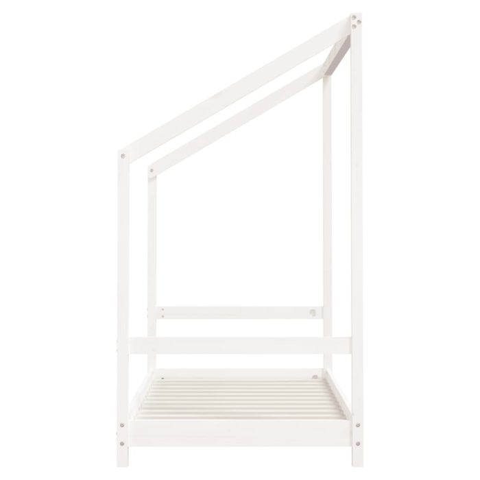 vidaXL Barnesengeramme hvit 80×160 cm heltre furu