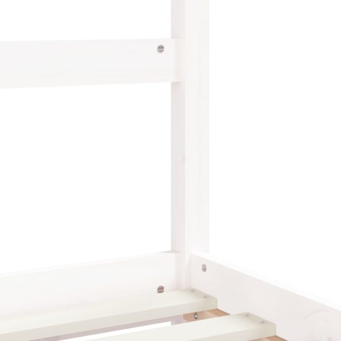 vidaXL Barnesengeramme hvit 80×200 cm heltre furu