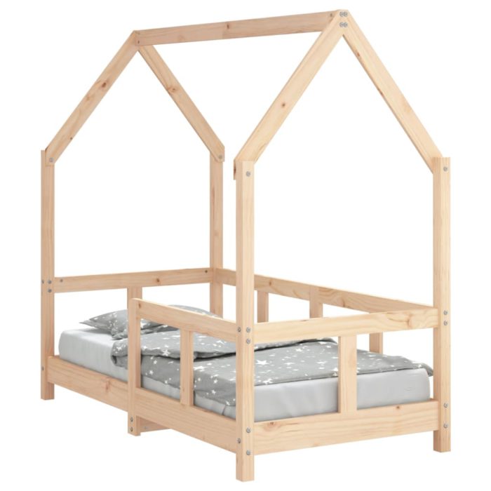 vidaXL Barnesengeramme 70×140 cm heltre furu