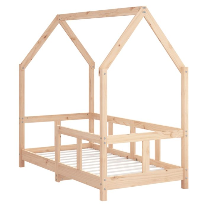 vidaXL Barnesengeramme 70×140 cm heltre furu