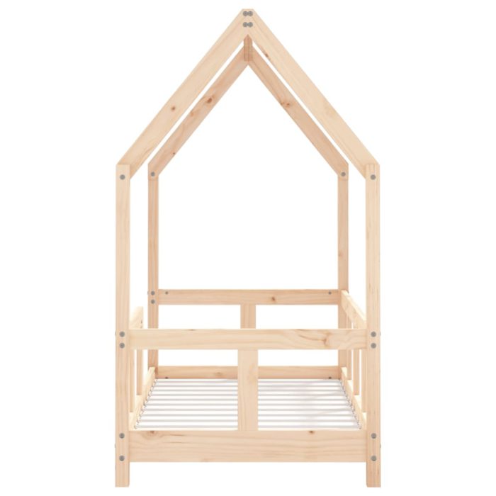 vidaXL Barnesengeramme 70×140 cm heltre furu