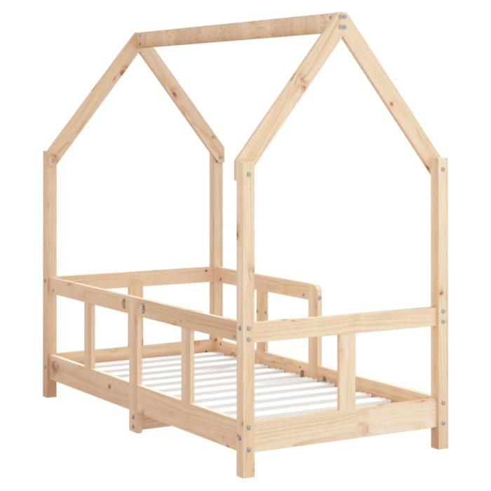 vidaXL Barnesengeramme 70×140 cm heltre furu