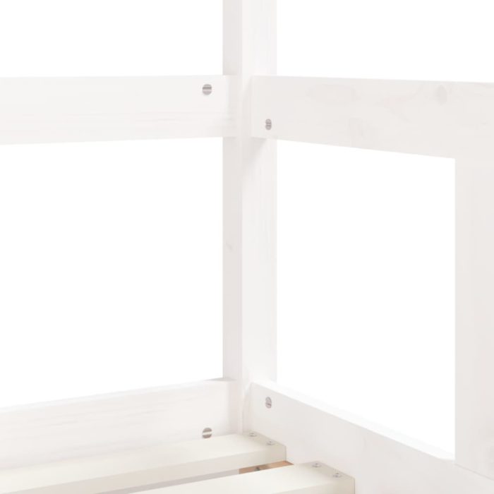 vidaXL Barnesengeramme hvit 70×140 cm heltre furu