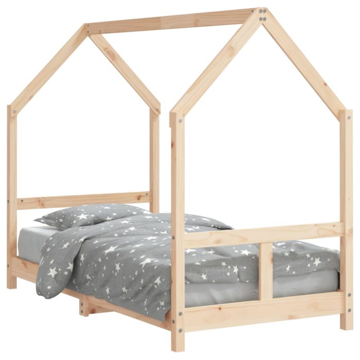 vidaXL Barnesengeramme 80×160 cm heltre furu
