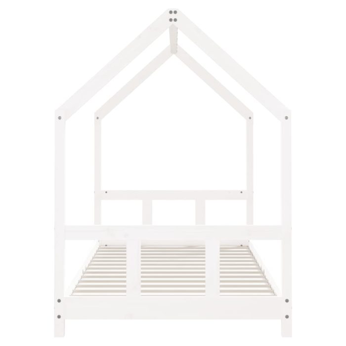 vidaXL Barnesengeramme hvit 90×190 cm heltre furu