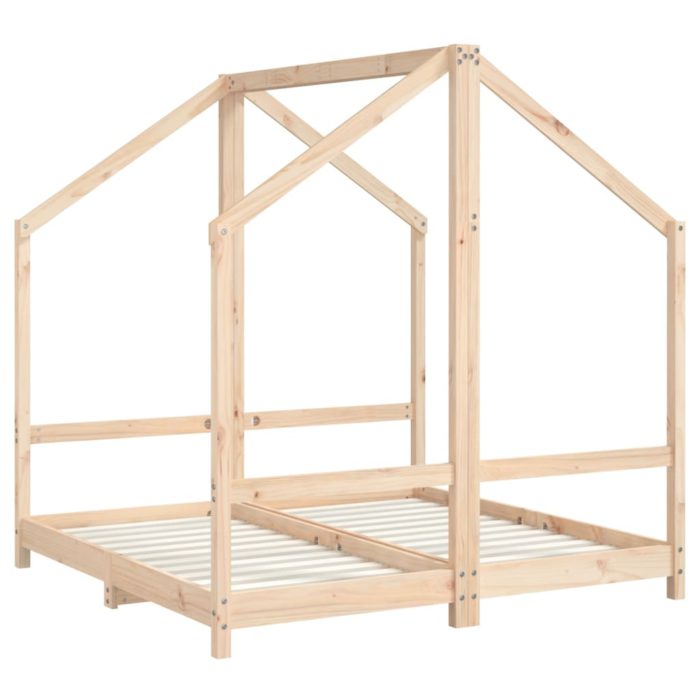 vidaXL Barnesengeramme 2x(70×140) cm heltre furu