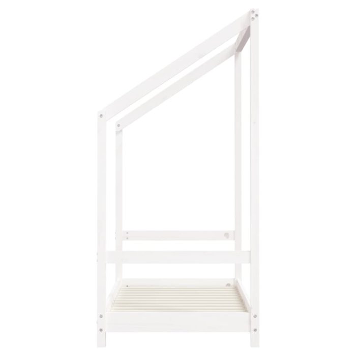 vidaXL Barnesengeramme hvit 2x(70×140) cm heltre furu