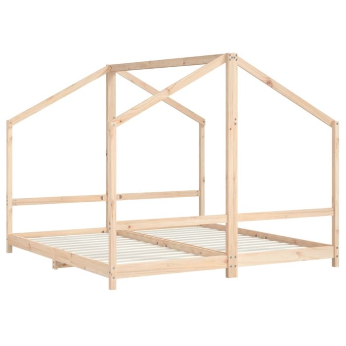 vidaXL Barnesengeramme 2x(90×190) cm heltre furu