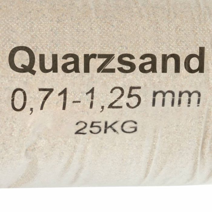 vidaXL Filtersand 25 kg 0,71 – 1,25 mm