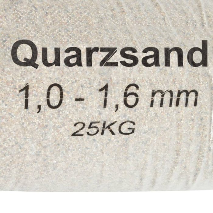 vidaXL Filtersand 25 kg 1,0 – 1,6 mm