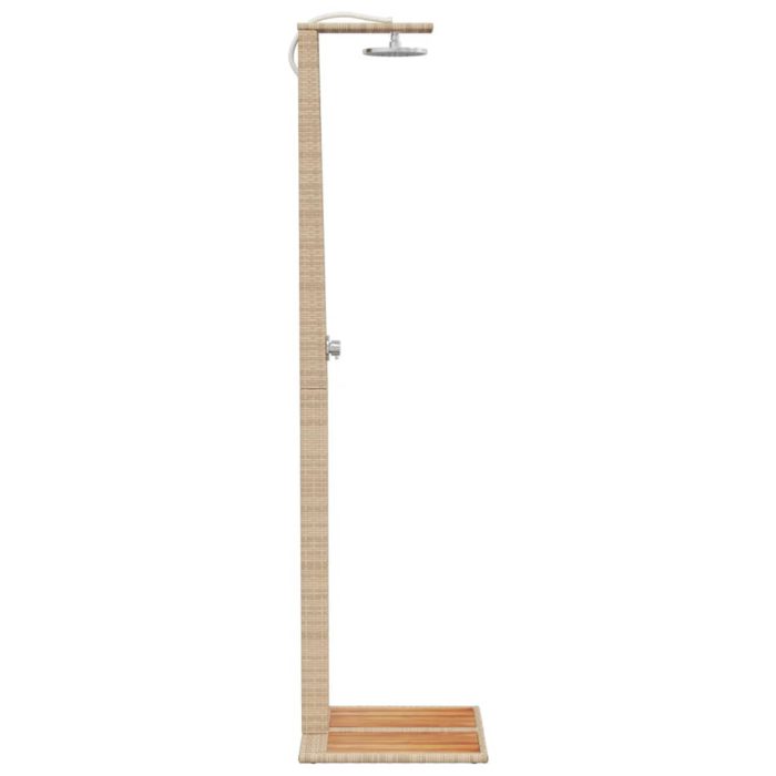vidaXL Utedusj beige 50x55x224 cm polyrotting og akasie