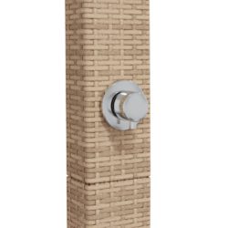 vidaXL Utedusj beige 50x55x224 cm polyrotting og akasie