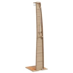 vidaXL Utedusj beige 55x60x224 cm polyrotting og akasie