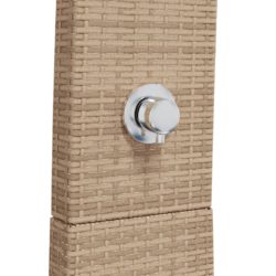 vidaXL Utedusj beige 55x60x224 cm polyrotting og akasie
